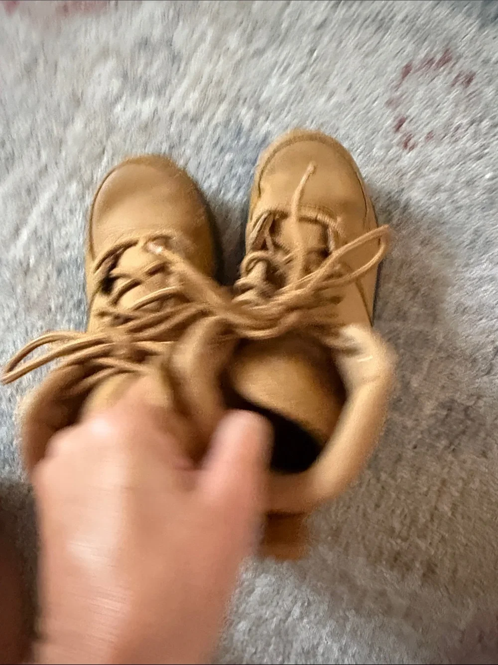 Nike Kids Tan Hiking Boots - Sturdy Lace-Up Outdoor Shoes
